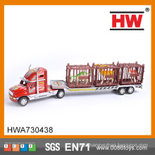 2016 hot sale friction powered truck with animals